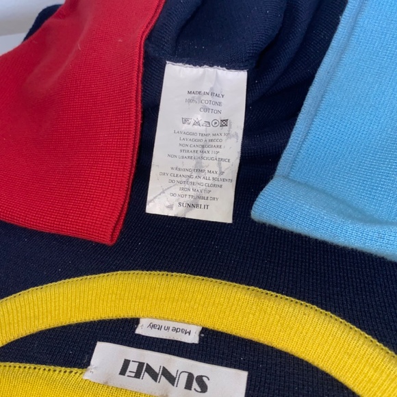 Sunnei color block knit t-shirt - Picture 4 of 6